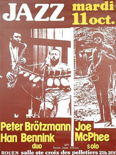 Peter Brötzmann - Han Bennink duo / Joe McPhee solo