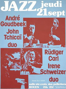 Irene Schweizer - Rüdiger Carl / John Tchicai - André Goudbeek duo