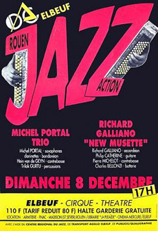 Michel Portal trio / Richard Galliano New Musette quartet