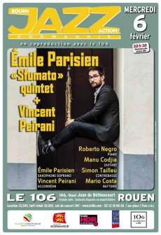 Émile Parisien Sfumato quintet + Vincent Peirani